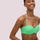 Ysabel Mora Γυναικείο Μαγιό Strapless πράσινο Mint green Λύκρα Lycra με αποσπώμενες τιράντες Swimwear Summer Collection B Cup 82882