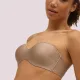 Ysabel Mora Γυναικείο Μαγιό Strapless Desert Taupe Λύκρα Lycra με αποσπώμενες τιράντες Swimwear Summer Collection C Cup 82925 Ysabel Mora Γυναικείο Μαγιό Strapless Desert Taupe Λύκρα Lycra με αποσπώμενες τιράντες Swimwear Summer Collection C Cup 82925