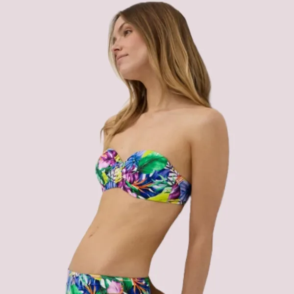 Ysabel Mora Γυναικείο Μαγιό Strapless με αποσπώμενες τιράντες Tropical Swimwear Summer Collection B Cup 83013 Ysabel Mora Γυναικείο Μαγιό Strapless με αποσπώμενες τιράντες Tropical Swimwear Summer Collection B Cup 83013