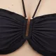 Ysabel Mora Γυναικείο Μαγιό Strapless Lycra χωρίς ενίσχυση μαύρο με χρυσό κόψιμο C cup 83062 Ysabel Mora Γυναικείο Μαγιό Strapless Lycra χωρίς ενίσχυση μαύρο με χρυσό κόψιμο C cup 83062