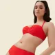 Ysabel Mora Γυναικείο Μαγιό Strapless Πικέ με αποσπώμενες τιράντες Κοραλί Coral Swimwear Summer Collection C Cup 83083 Ysabel Mora Γυναικείο Μαγιό Strapless Πικέ με αποσπώμενες τιράντες Κοραλί Coral Swimwear Summer Collection C Cup 83083