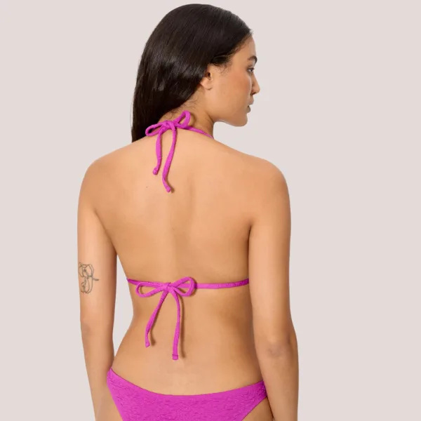 Ysabel Mora Γυναικείο Μαγιό top triangle τριγωνάκι double push up φούξια bright purple γκοφρέ 83298