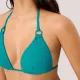 Ysabel Mora Γυναικείο Μαγιό top triangle τριγωνάκι double push up τυρκουάζ γκοφρέ Shiny exotic tirquoise 83298