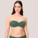Ysabel Mora Γυναικείο Μαγιό Strapless πικέ C cup με αποσπόμενες τιράντες Wild Green πράσινο χακί 83326 Bandeau