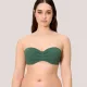 Ysabel Mora Γυναικείο Μαγιό Strapless πικέ C cup με αποσπόμενες τιράντες Wild Green πράσινο χακί 83326 Bandeau