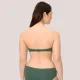 Ysabel Mora Γυναικείο Μαγιό Strapless πικέ C cup με αποσπόμενες τιράντες Wild Green πράσινο χακί 83326 Bandeau