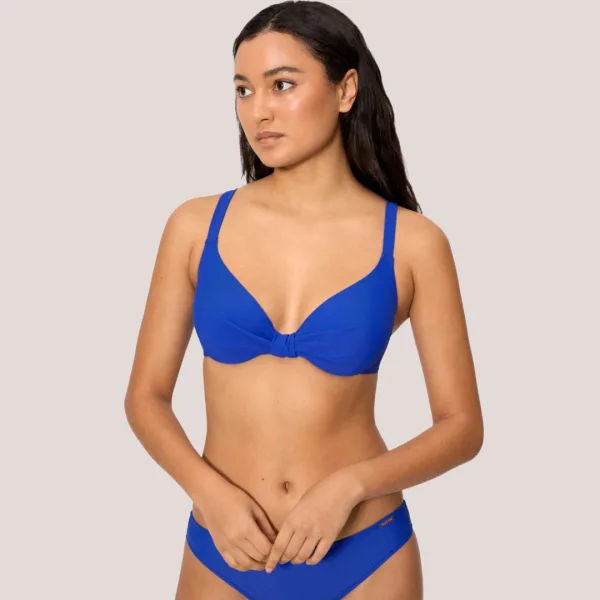 Ysabel Mora Γυναικείο Μαγιό Top με ενίσχυση & ρυθμιζόμενες τιράντες B cup Electric Blue Μπλέ Ρουά 83399