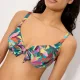 Ysabel Mora Γυναικείο Μαγιό top C Cup με ελαφρυά ενίσχυση & ρυθμιζόμενες τιράντες πολύχρωμο με σχέδια leaves 83429