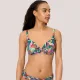 Ysabel Mora Γυναικείο Μαγιό top C Cup με ελαφρυά ενίσχυση & ρυθμιζόμενες τιράντες πολύχρωμο με σχέδια leaves 83429