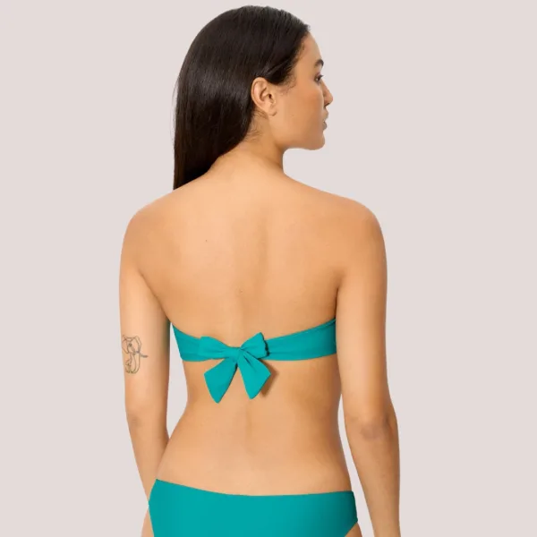 Ysabel Mora Γυναικείο Μαγιό top Bandeau δετό τυρκουάζ tirquoise 83425