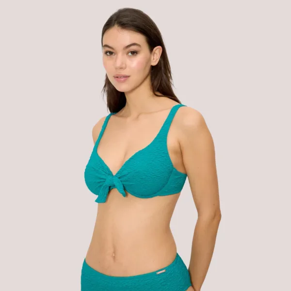 Ysabel Mora Γυναικείο Μαγιό top σουτιέν με ρυθμιζόμενες τιράντες  & κούμπωμα στην πλάτη τυρκουάζ turquoise 83468