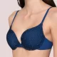Luna Γυναικείο Τοπ Bikini με Στράς Push Up Μπλέ Σκούρο Sky 94120 Luna Γυναικείο Τοπ Bikini με Στράς Push Up Μπλέ Σκούρο Sky 94120