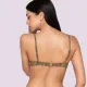 Luna Γυναικείο Μαγιό Dama  Top με Push up ενίσχυση & ρυθμιζόμενες τιράντες Μαύρο με χρύσό summer collection 94431