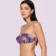 Luna Γυναικείο Μαγιό Riviera Strapless με ενίσχυση Μωβ αποχρώσεις multicolour summer collection 94470