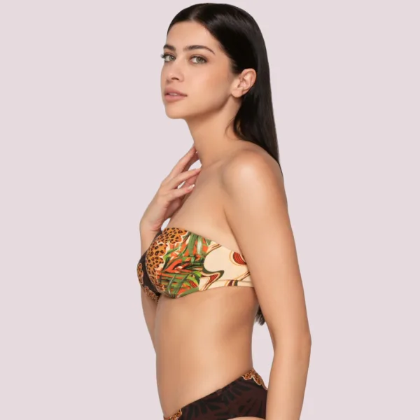 Luna Γυναικείο Strapless Μαγιό για Μεγάλo Στήθος με ενίσχηση σε αποχρώσεις του καφέ 94570 ARECA BROWN Luna Γυναικείο Strapless Μαγιό για Μεγάλo Στήθος με ενίσχηση σε αποχρώσεις του καφέ 94570 ARECA BROWN