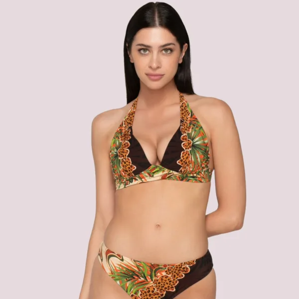 Luna γυναικείο Μαγιό Areca τριγωνάκι  push up αποχρωσεις του καφέ 94571 summer swimwear collection