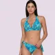 Luna Γυναικείο Μαγιό Blue Jay Top τριγωνάκι με ενίσχυση Μπλέ ασημένιες λεπτομέρειες summer collection 94631