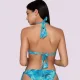 Luna Γυναικείο Μαγιό Blue Jay Top τριγωνάκι με ενίσχυση Μπλέ ασημένιες λεπτομέρειες summer collection 94631