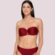 Luna Γυναικείο Strapless Μαγιό για Μεγάλo Στήθος με ενίσχυση και κρίκο 94651 GOLD BORDEAUX Luna Γυναικείο Strapless Μαγιό για Μεγάλo Στήθος με ενίσχυση και κρίκο 94651 GOLD BORDEAUX