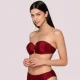 Luna Γυναικείο Strapless Μαγιό για Μεγάλo Στήθος με ενίσχυση και κρίκο 94651 GOLD BORDEAUX Luna Γυναικείο Strapless Μαγιό για Μεγάλo Στήθος με ενίσχυση και κρίκο 94651 GOLD BORDEAUX
