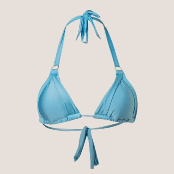 Nikama Γυναικείο γαλάζιο Bikini Top Τριγωνάκι με Αφαιρούμενη επένδυση SWS14D.LIGHT BLUE