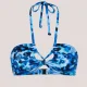Triumph Γυναικείο Top bandeau μαγιό με tie-dye τυπωμα σε αποχρωσεις του μπλέ & ιδιαίτερο δεσιμο  10226540.0032/32