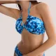 Triumph Γυναικείο Top bandeau μαγιό με tie-dye τυπωμα σε αποχρωσεις του μπλέ & ιδιαίτερο δεσιμο  10226540.0032/32
