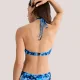 Triumph Γυναικείο Top bandeau μαγιό με tie-dye τυπωμα σε αποχρωσεις του μπλέ & ιδιαίτερο δεσιμο  10226540.0032/32