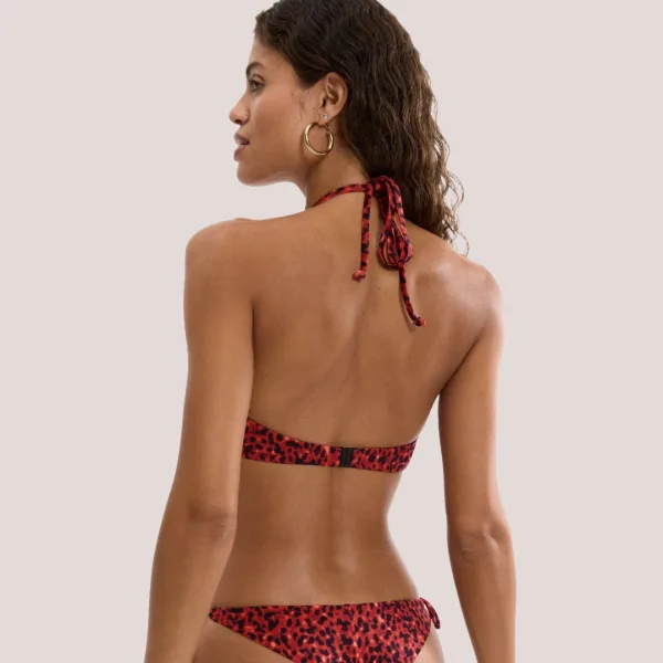 Triumph Γυναικείο Top bandeau μαγιό με animal print τύπωμα σε αποχρωσεις του έντονου πορτοκαλί & φυσικά ιδιαίτερο δεσιμο  10226540.0033/33