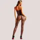Γυναικείο Sexy ολόσωμο Body open Μαύρο με bodystocking 85140Z Black One size
