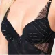 Luna Γυναικείο Sexy Κορμάκι Push Up Μαύρο Μεταλλιζέ και με Μπανέλα 86400 Crystal Luna Γυναικείο Sexy Κορμάκι Push Up Μαύρο Μεταλλιζέ και με Μπανέλα 86400 Crystal
