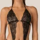 Milena by Paris Γυναικείο Μαύρο Sexy Κορμάκι Body String 002454 Black Milena by Paris Γυναικείο Μαύρο Sexy Κορμάκι Body String 002454 Black