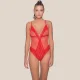 Milena by Paris Γυναικείο Body String Sexy διάφανο δικτυωτό Κορμάκι κόκκινο 002477 Red Milena by Paris Γυναικείο Body String Sexy διάφανο δικτυωτό Κορμάκι κόκκινο 002477 Red