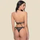 Milena by Paris Γυναικείο Sexy Κορμάκι Brazil Μαύρο όλο δαντέλα & σατέν κορδέλες στα πλαινά 002491 Milena by Paris Γυναικείο Sexy Κορμάκι Brazil Μαύρο όλο δαντέλα & σατέν κορδέλες στα πλαινά 002491