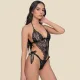 Milena by Paris Γυναικείο Sexy Κορμάκι Brazil Μαύρο όλο δαντέλα & σατέν κορδέλες στα πλαινά 002491 Milena by Paris Γυναικείο Sexy Κορμάκι Brazil Μαύρο όλο δαντέλα & σατέν κορδέλες στα πλαινά 002491