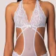 Milena by Paris Γυναικείο Κορμάκι Ιβουάρ Brazil με Δαντέλα 002469 Milena by Paris Γυναικείο Κορμάκι Ιβουάρ Brazil με Δαντέλα 002469
