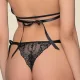 Milena by Paris Γυναικείο Sexy Κορμάκι Brazil Μαύρο όλο δαντέλα & σατέν κορδέλες στα πλαινά 002491 Milena by Paris Γυναικείο Sexy Κορμάκι Brazil Μαύρο όλο δαντέλα & σατέν κορδέλες στα πλαινά 002491
