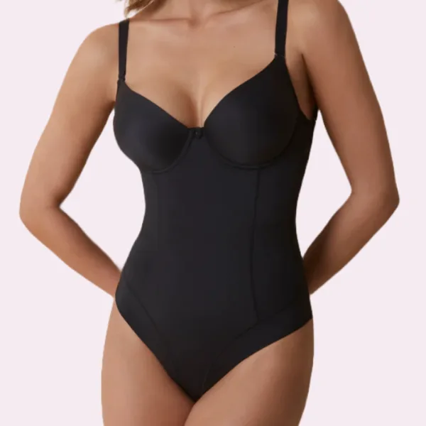 Selene Giorgia body Γυναικείο Πολυμορφικό Κορμάκι Shaper Μαύρο με ανοιχτή πλάτη και Invissible back Selene Giorgia body Γυναικείο Πολυμορφικό Κορμάκι Shaper Μαύρο με ανοιχτή πλάτη και Invissible back
