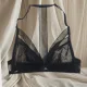 Lou Γυναικείο Μαύρο Bralette με Κούμπωμα Μπροστά με Δαντέλα 51296 Lou Γυναικείο Μαύρο Bralette με Κούμπωμα Μπροστά με Δαντέλα 51296