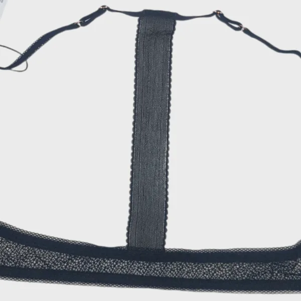 Lou Γυναικείο Μαύρο Bralette με Κούμπωμα Μπροστά με Δαντέλα 51296 Lou Γυναικείο Μαύρο Bralette με Κούμπωμα Μπροστά με Δαντέλα 51296