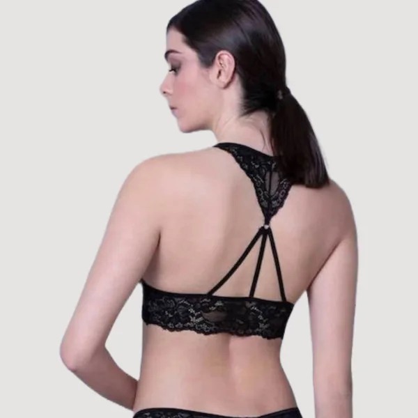 Milena by Paris Γυναικείο Μπουστάκι Bralette Δαντέλα Τριγωνάκι Μπέζ Πέρλα 010154 Milena by Paris Γυναικείο Μπουστάκι Bralette Δαντέλα Τριγωνάκι Μπέζ Πέρλα 010154