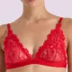 Milena by Paris Γυναικείο sexy Κόκκινο Bralette Lace Σουτιέν με δαντέλα 010212 Red