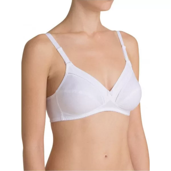 Triumph Cotton Classic Stretch Σουτιέν Κλασικό χωρίς Μπανέλα Λευκό 10003320-0003/03