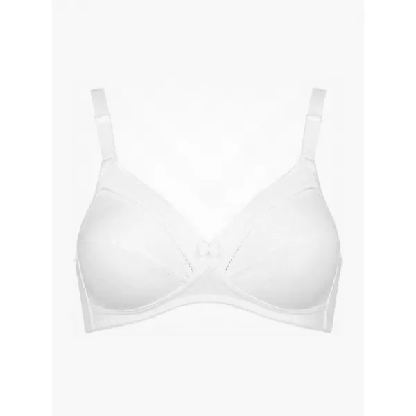 Triumph Cotton Classic Stretch Σουτιέν Κλασικό χωρίς Μπανέλα Λευκό 10003320-0003/03