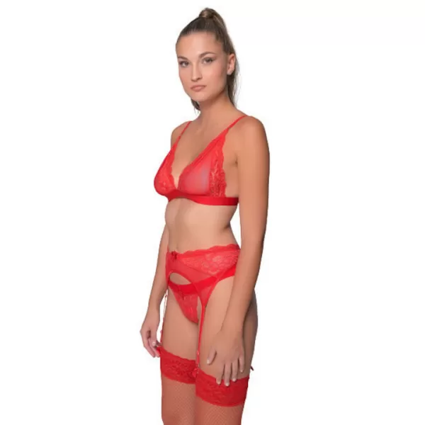 Milena by Paris Γυναικείο sexy Bralette Lace Σουτιέν Κόκκινο με δαντέλα και χρυσές λεπτομέρειες !! 010186 Milena by Paris Γυναικείο sexy Bralette Lace Σουτιέν Κόκκινο με δαντέλα και χρυσές λεπτομέρειες !! 010186