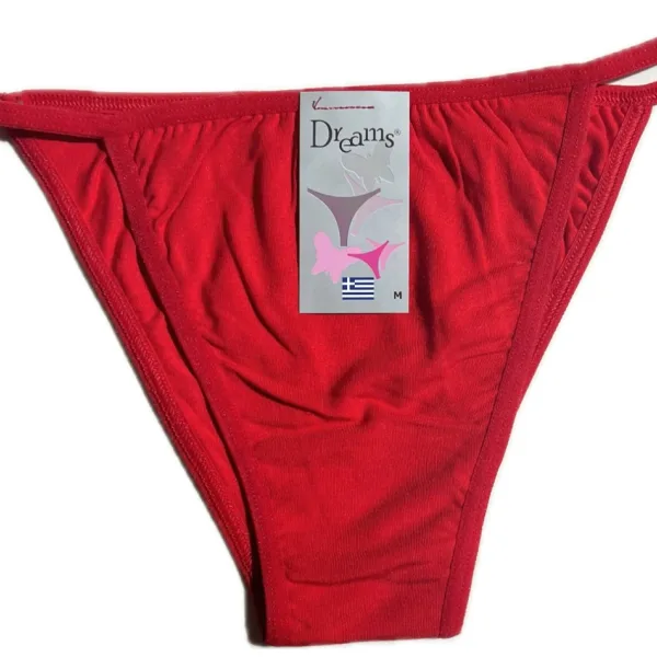 Dreams Γυναικείο Modal Μοντέρνο Εσώρουχο Ελαφρύ Brazil  με Λεπτό Κορδόνι στο πλάι 862 Κόκκινο