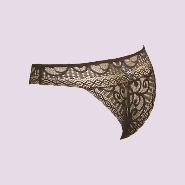 Luna γυναικείο sexy μαύρο brazil εσώρουχο με  Δαντέλα 25850