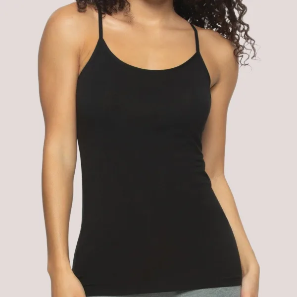 Berrak Modal γυναικειο Φανελάκι Τιράντα Μαύρο 8081