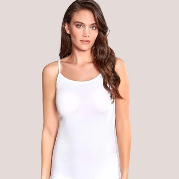 Berrak Modal γυναικείο Φανελάκι Τιράντα Λευκό 8081