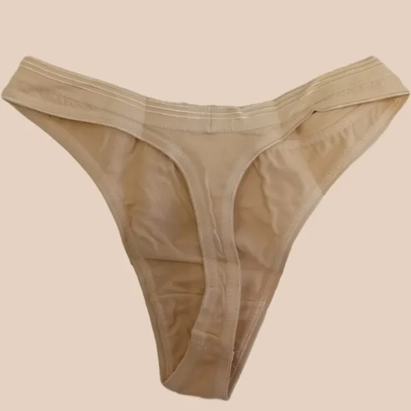 Palco Sciesser Γυναικείο String βαμβακερό εσώρουχο Μπέζ Simply Cotton best emotion 4197 Beige